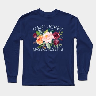 Cape Cod Massachusetts Floral Bouquet for Women Who Love Roses Long Sleeve T-Shirt